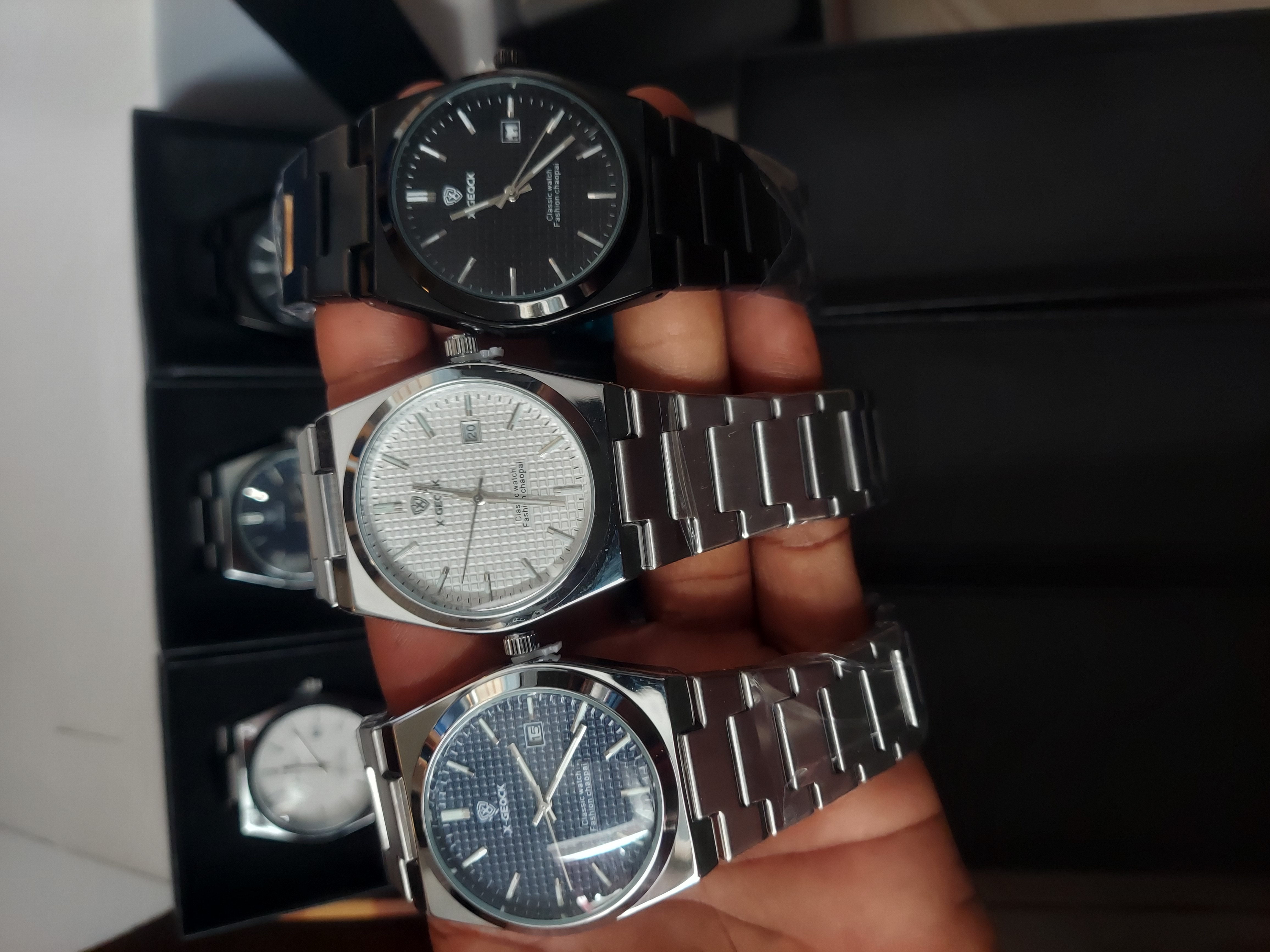 MONTRE X-GEOK EN ACIER INOXYDABLE