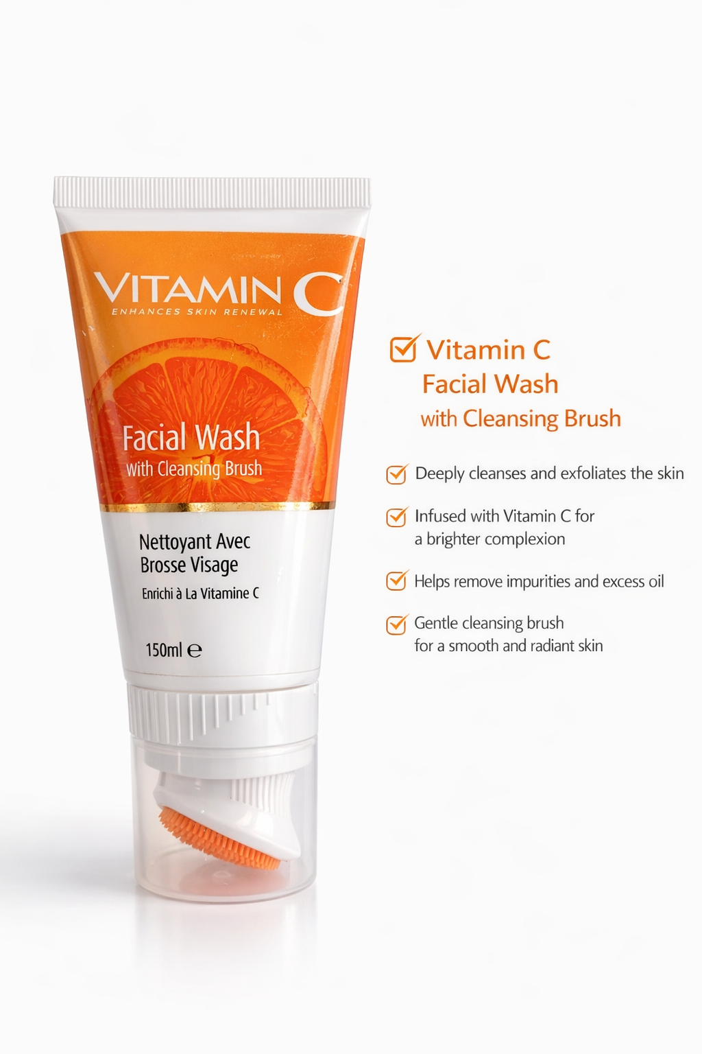 netoyant avec brosse visage