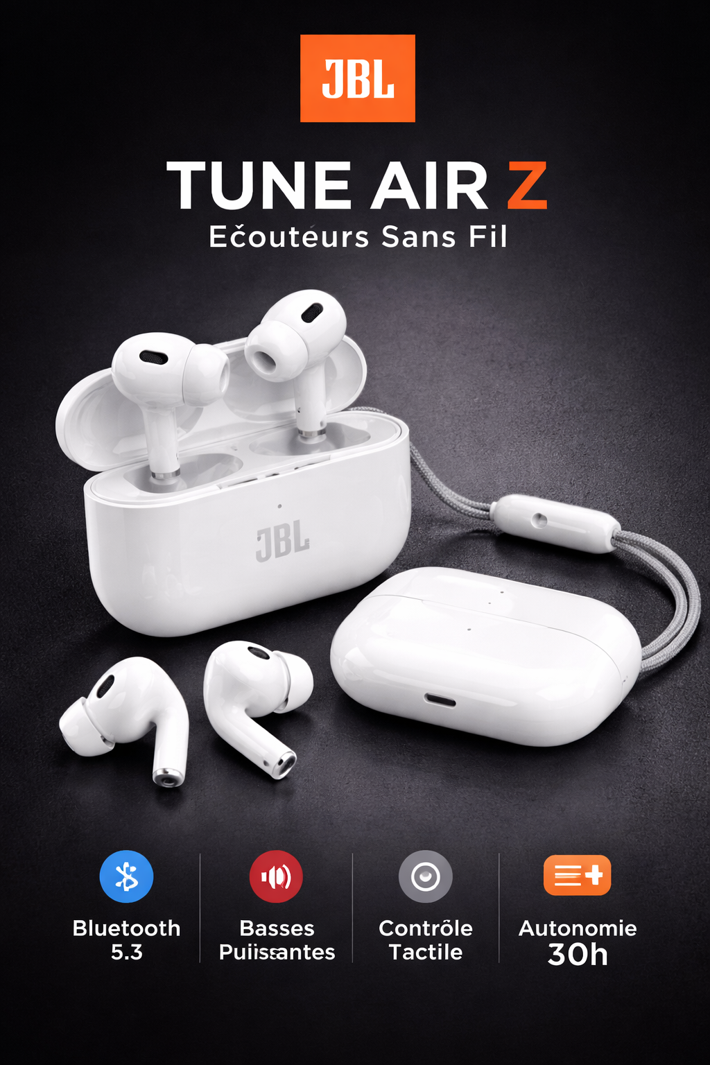 Écouteurs sans fil JBL Tune Air Z